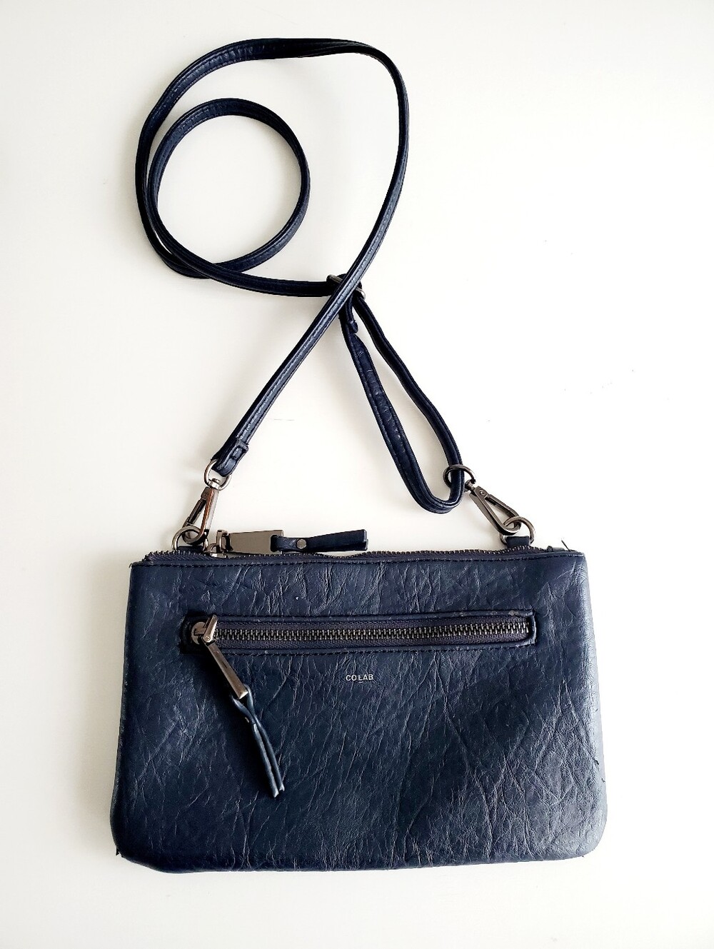Colab Navy Mini Crossbody Bag